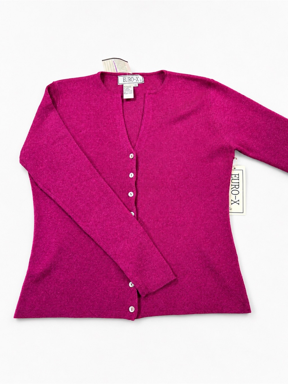 EURO-X Silk Metallic 2-Piece Cardigan & Shell Set – Women’s Size M - Picture 4 of 8